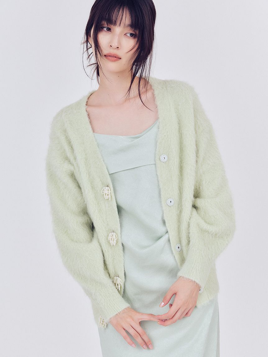 FRAY I.D「【限定カラー】ドレープサテンキャミソールワンピース」|ワンピース|