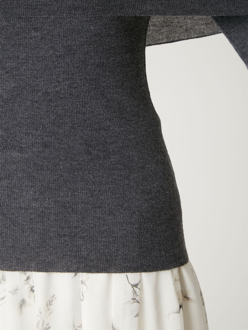 FRAY I.D「ウールシルクブレンドオフショルニット」|ニット・セーター|