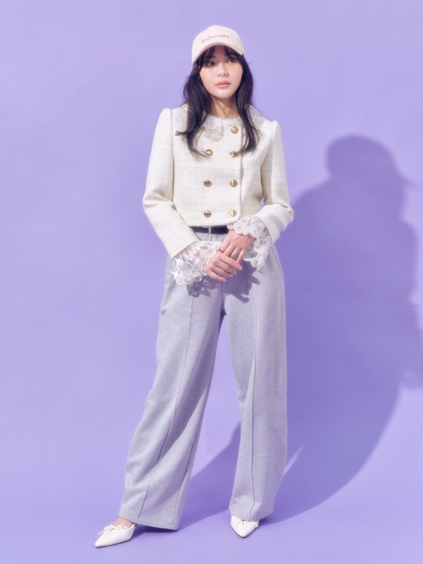 LILY BROWN「【WEB限定00サイズ】ベルト付きスウェットパンツ」|チノ|