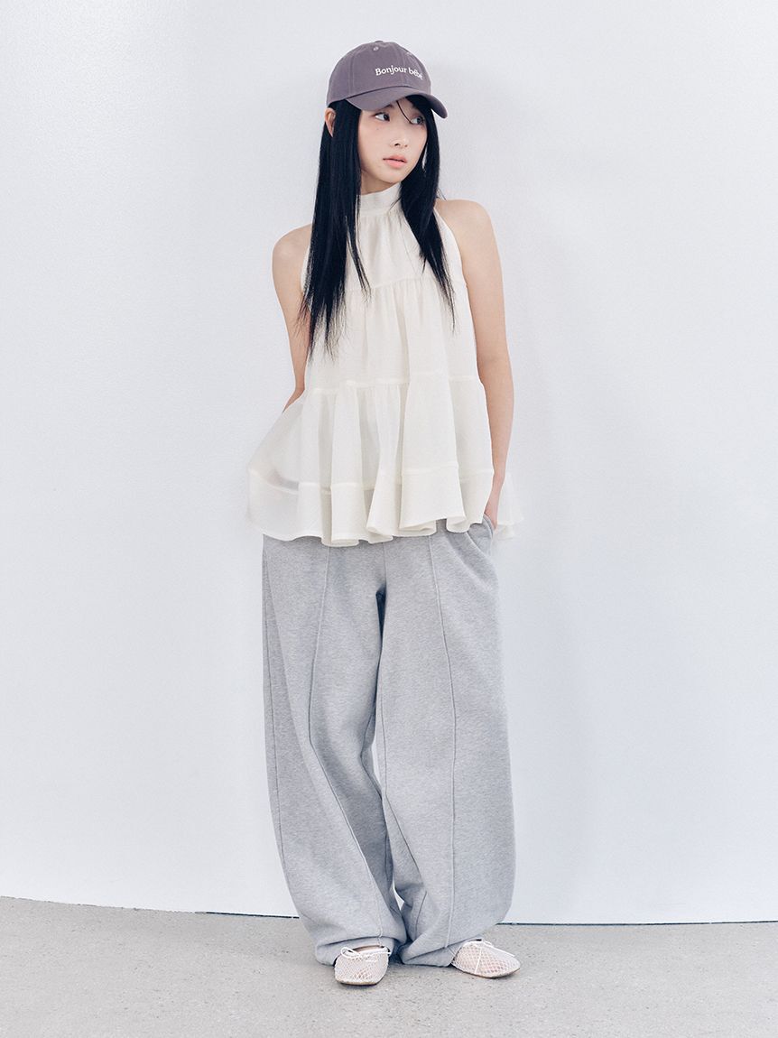 LILY BROWN「【WEB限定00サイズ】ベルト付きスウェットパンツ」|チノ|