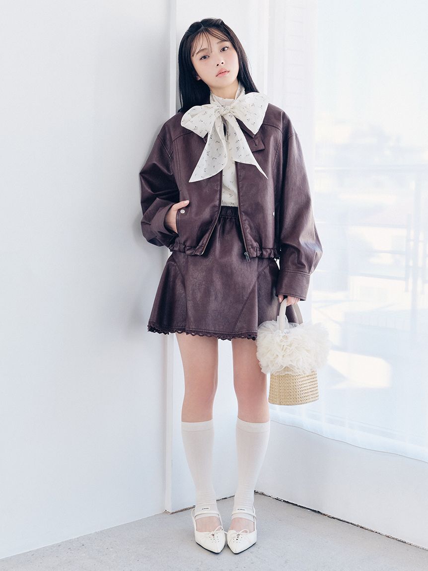 LILY BROWN「レースアップスリングバッグパンプス」|パンプス|