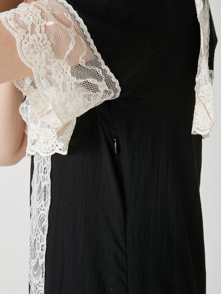 LILY BROWN「セーラーレーストリムワンピース」|ワンピース|