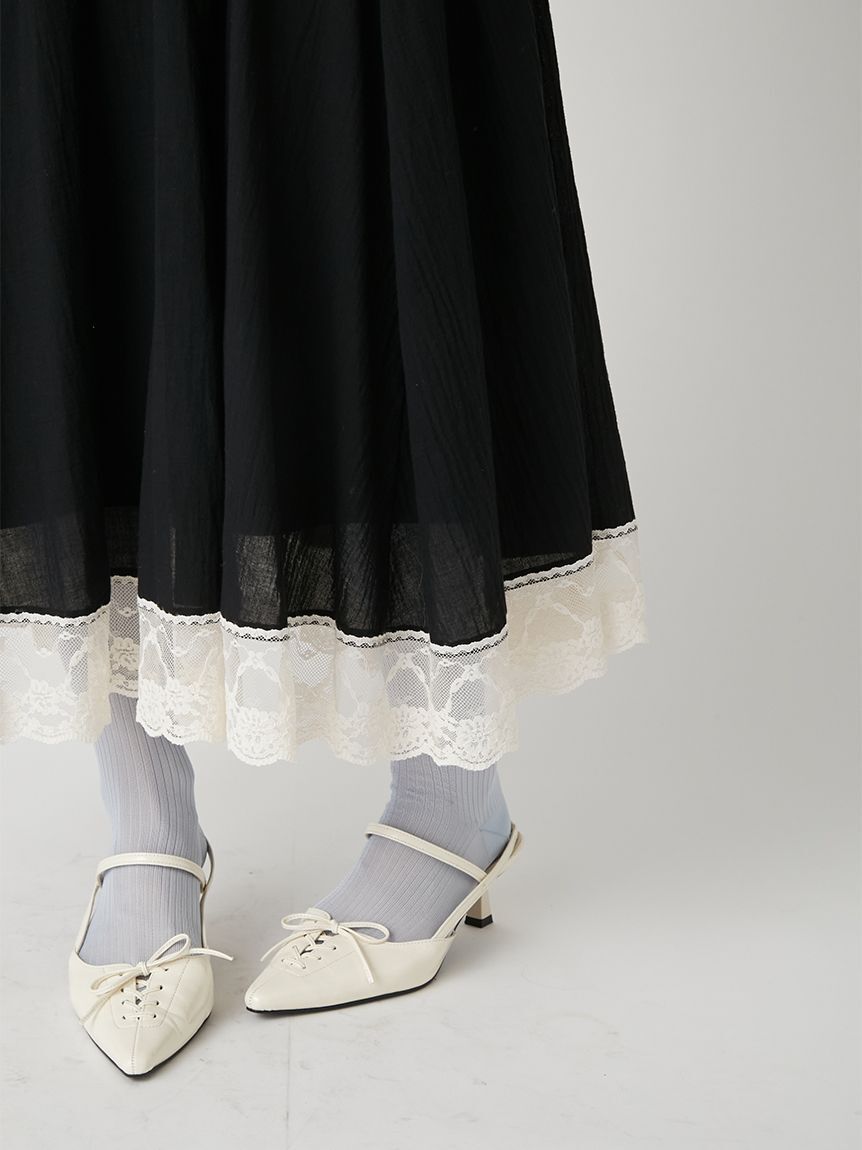 LILY BROWN「セーラーレーストリムワンピース」|ワンピース|