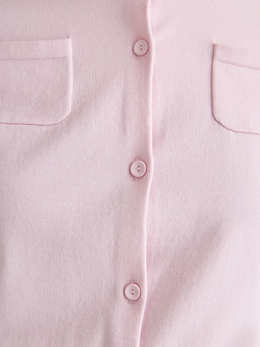 CELFORD「【UVカット】シルクブレンドビジューネックカーディガン」|カーディガン|