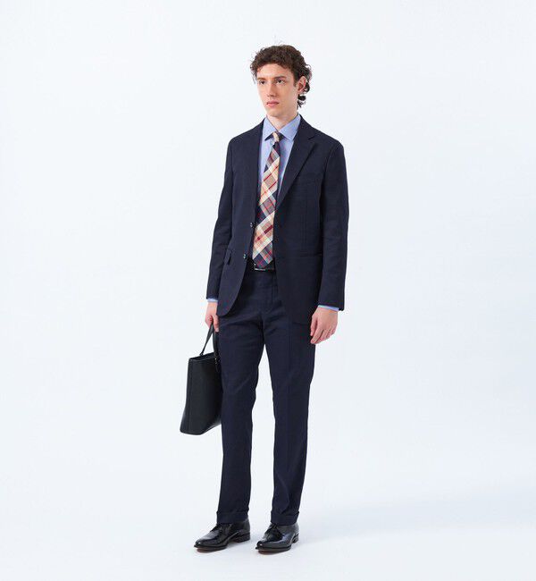 MACKINTOSH PHILOSOPHY「【25年春夏モデル】トロッター トラウザーズ #000（ナンバーゼロ）バーズアイストレッチ リサイクル」|スラックス|