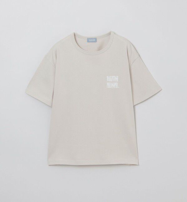 MACKINTOSH PHILOSOPHY「GREY LABEL シャープロゴ 半袖Tシャツ」|Tシャツ・カットソー|ベージュ