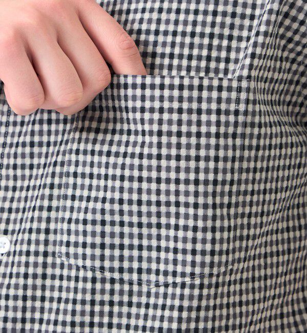 MACKINTOSH PHILOSOPHY「空羽サッカーチェック 半袖ボタンダウンシャツ」|シャツ・ブラウス|