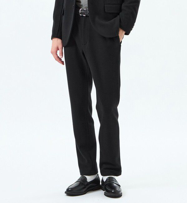 MACKINTOSH PHILOSOPHY「起毛ブリスター イージーパンツ」|スラックス|ブラック