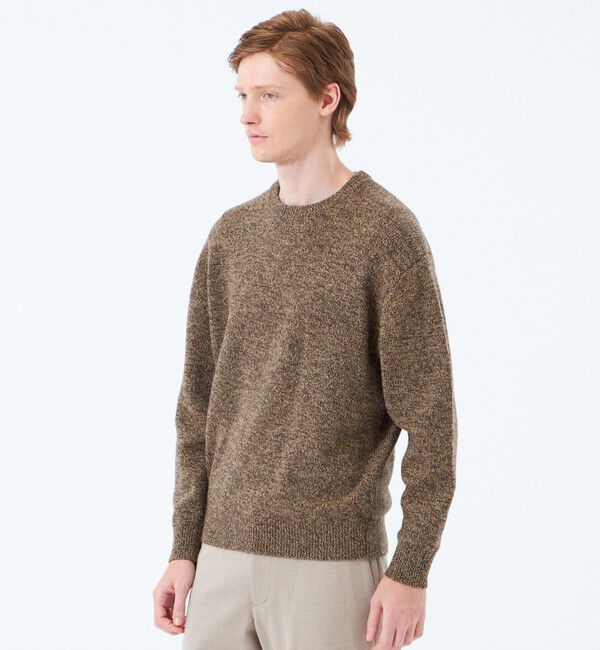 MACKINTOSH PHILOSOPHY「5Gムリネ天竺 クルーネックプルオーバー」|ニット・セーター|ダークブラウン