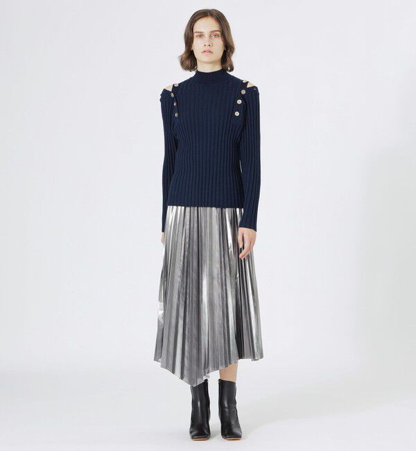  「ショルダーカットアウトプルオーバー」|ニット・セーター|