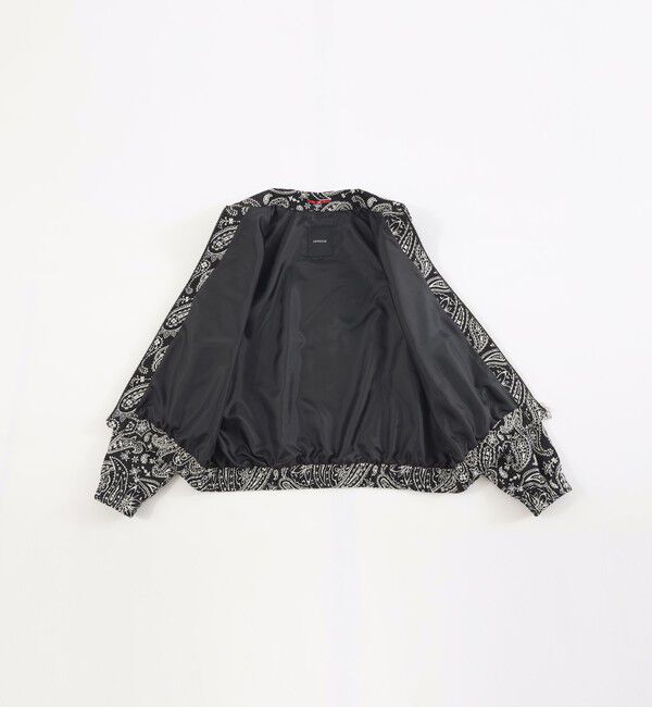  「ペイズリージャカードデニムブルゾン」|ブルゾン・スタジャン|