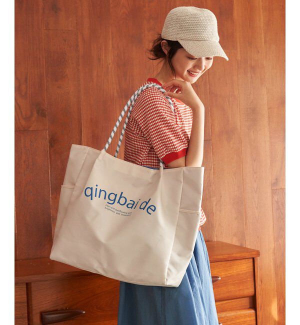 ikka「撥水ロゴ入りビッグトートバッグ」|その他|