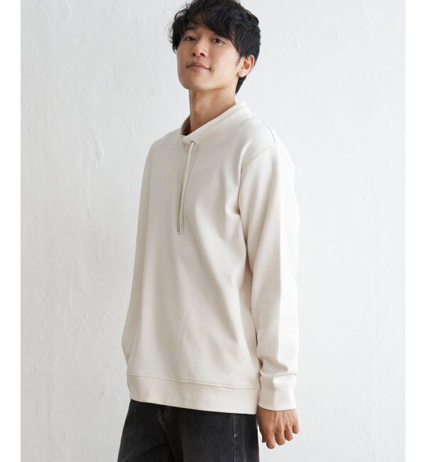 ikka「【抗菌防臭】セイケツダンボールルーイカラー」|パーカー|オフホワイト