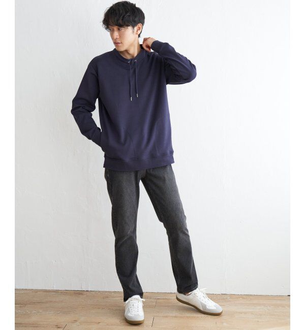 ikka「【抗菌防臭】セイケツダンボールルーイカラー」|パーカー|