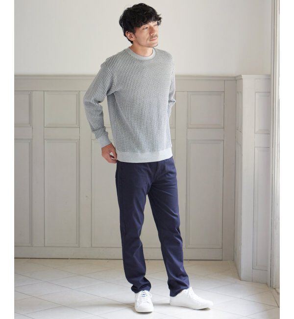ikka「ビッグワッフルクルーネックプルオーバー」|パーカー|