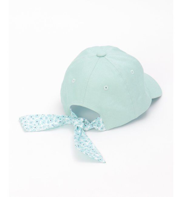 ikka kids「ツイル後ろリボンキャップ」|その他|ミントグリーン