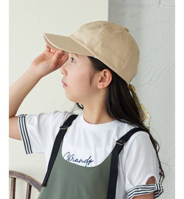ikka kids「ツイル後ろリボンキャップ」|その他|