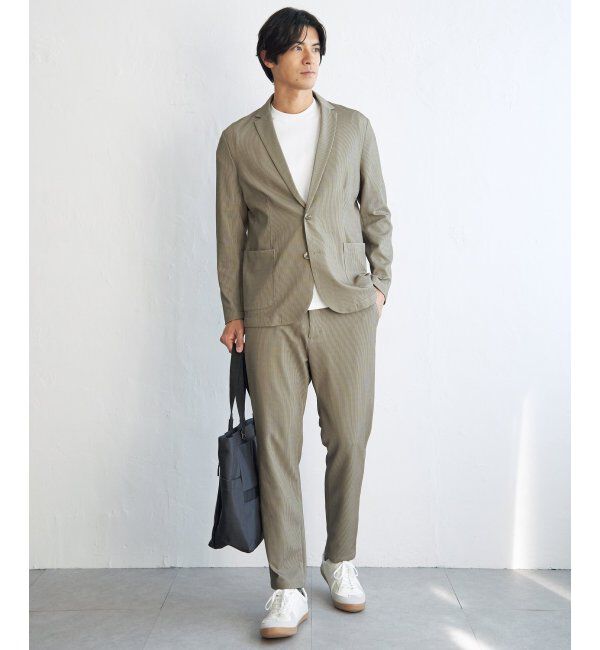 IKKA LOUNGE「【セットアップ対応】GOKU楽ワークサッカージャケット」|テーラードジャケット|