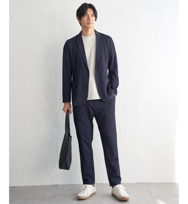 IKKA LOUNGE「【セットアップ対応】GOKU楽ワークサッカージャケット」|テーラードジャケット|