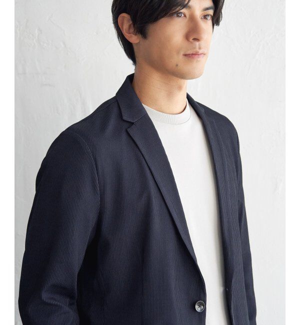 IKKA LOUNGE「【セットアップ対応】GOKU楽ワークサッカージャケット」|テーラードジャケット|