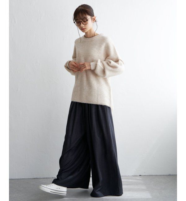 Lbc with Life「配色ステッチ畦ニットプルオーバー」|カーディガン|