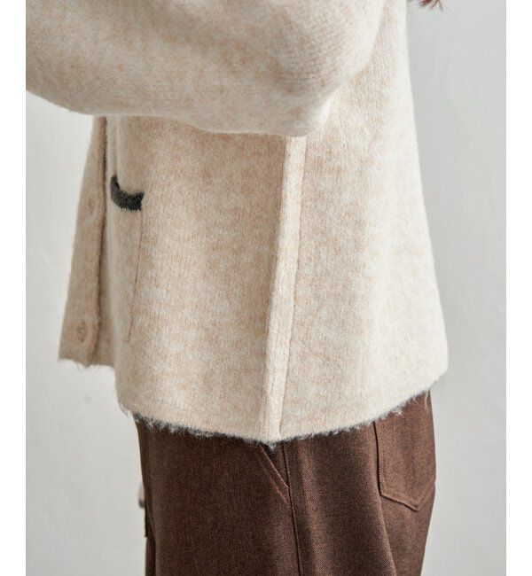 Lbc with Life「配色ポケットショートカーディガン」|カーディガン|