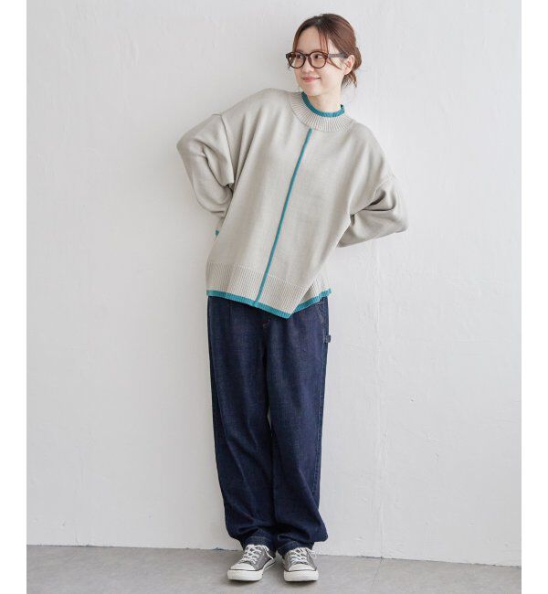 Lbc with Life「配色リブプルオーバー」|カーディガン|