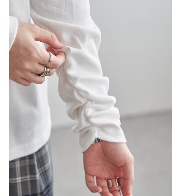 Lbc with Life「クシュスリーブクシュネックロンT」|Tシャツ・カットソー|