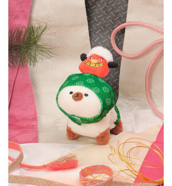 Lbc with Life「PLUFFY かぶりもの 獅子舞」|クッション・クッションカバー|グリーン