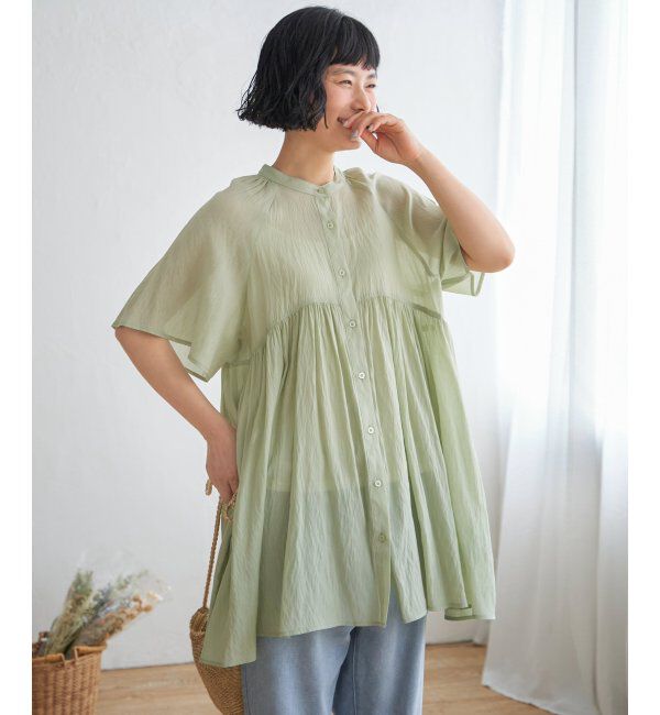 Lbc with Life「ティアードギャザーチュニック」|シャツ・ブラウス|