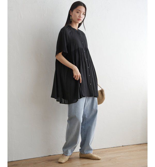 Lbc with Life「ティアードギャザーチュニック」|シャツ・ブラウス|