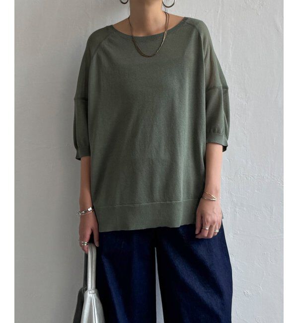 Lbc with Life「シアーニットT」|カーディガン|