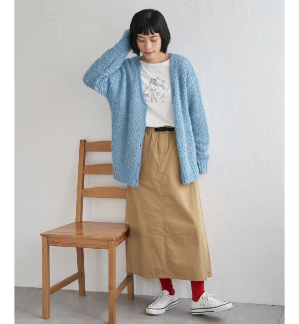 Lbc with Life「Girlプリントロゴ刺繍ロンT」|Tシャツ・カットソー|