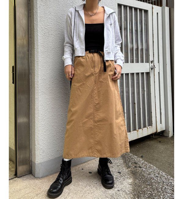 Lbc with Life「コットンツイルワークベルトスカート」|スカート|