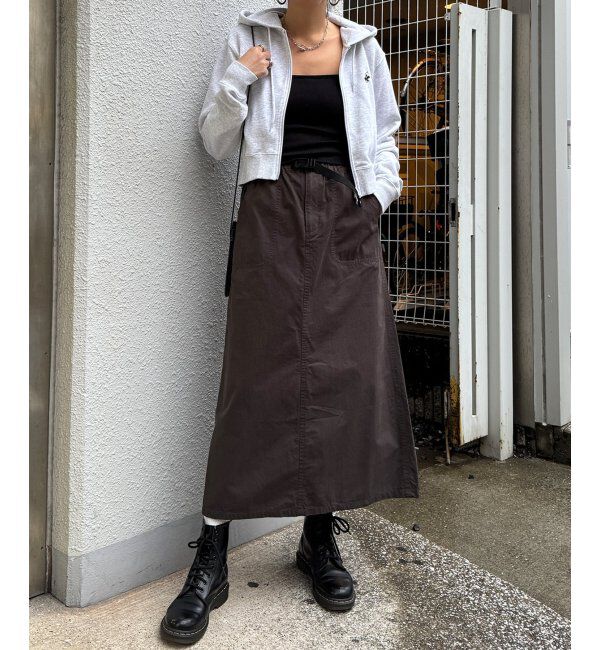 Lbc with Life「コットンツイルワークベルトスカート」|スカート|