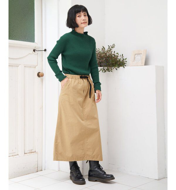 Lbc with Life「コットンツイルワークベルトスカート」|スカート|