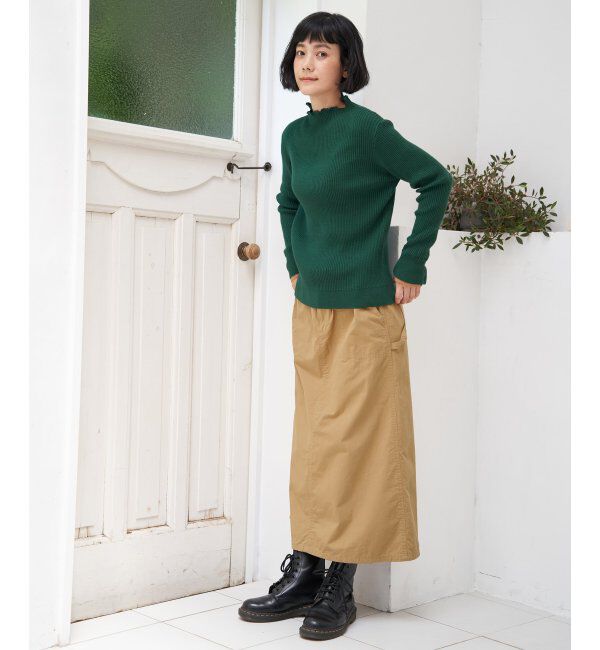 Lbc with Life「コットンツイルワークベルトスカート」|スカート|