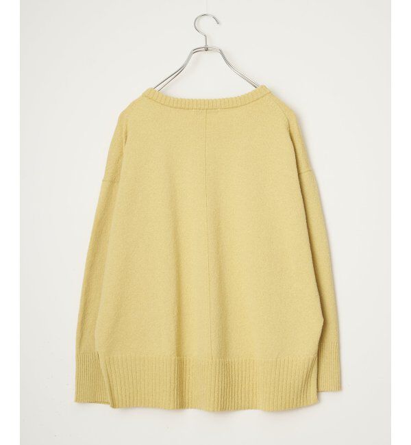 Lbc with Life「ミニブークレサイドスリットニット」|カーディガン|