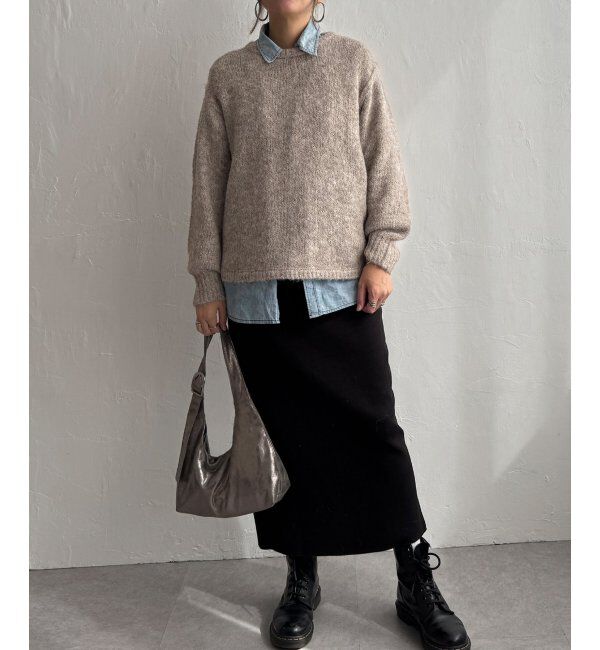 Lbc with Life「モヘヤタッチラウンドヘムPO」|カーディガン|