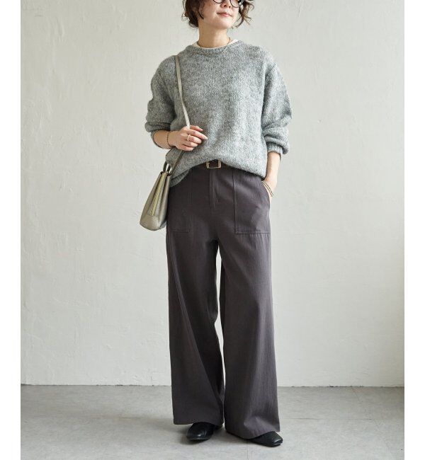 Lbc with Life「モヘヤタッチラウンドヘムPO」|カーディガン|