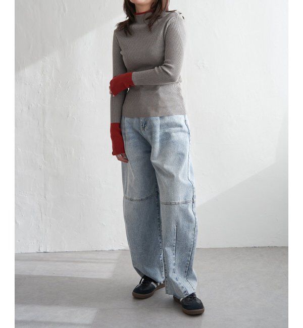 VENCE share style「配色クールクールハイネックプルオーバー」|タンクトップ|