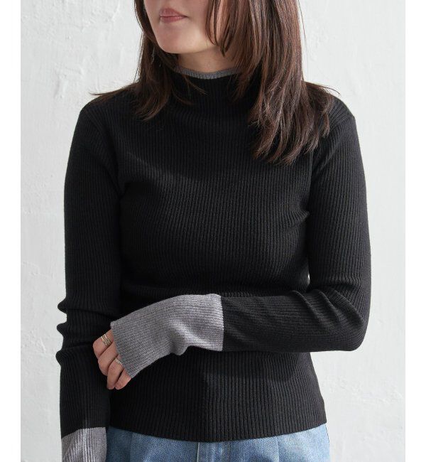 VENCE share style「配色クールクールハイネックプルオーバー」|タンクトップ|