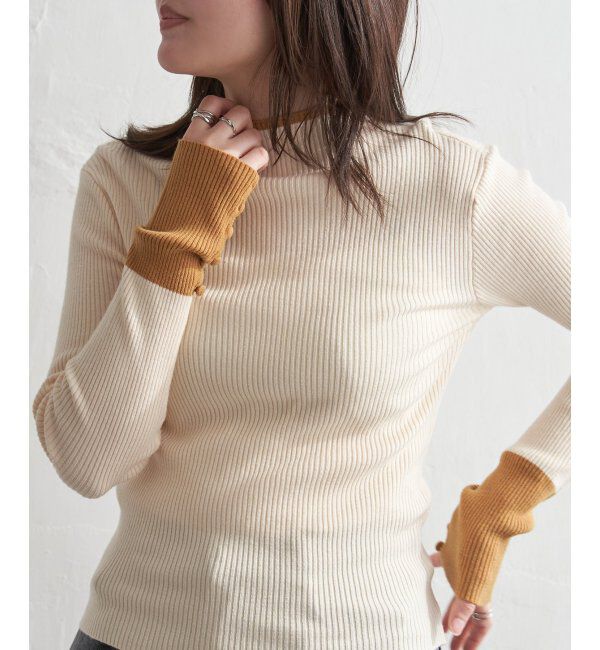 VENCE share style「配色クールクールハイネックプルオーバー」|タンクトップ|