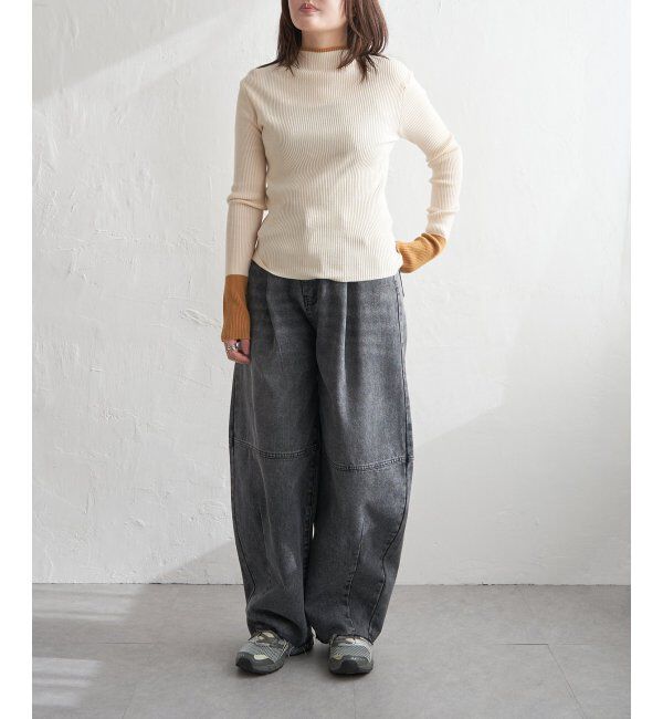 VENCE share style「配色クールクールハイネックプルオーバー」|タンクトップ|