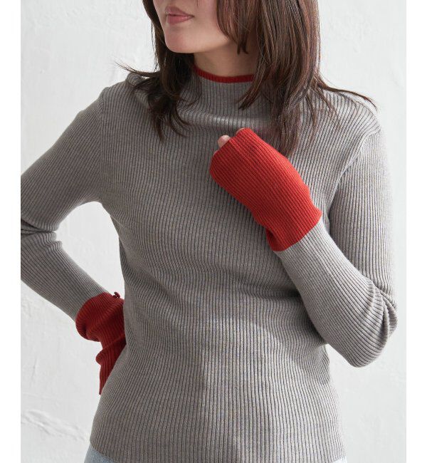 VENCE share style「配色クールクールハイネックプルオーバー」|タンクトップ|