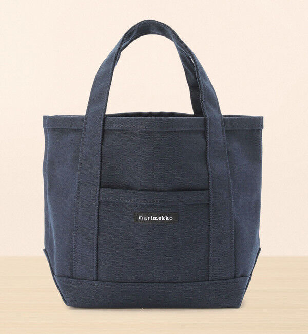 Marimekko「【日本限定】Raide Mini Peruskassi トートバッグ」|トートバッグ|ダークブルー