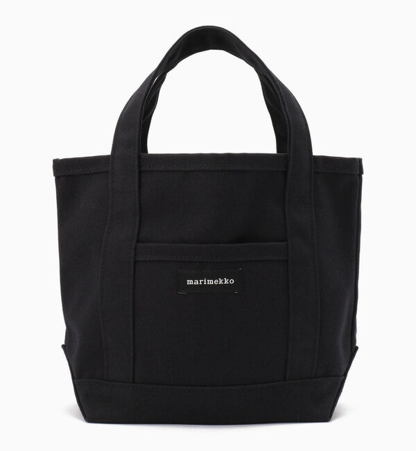 Marimekko「【日本限定】Raide Mini Peruskassi トートバッグ」|トートバッグ|ブラック