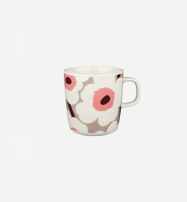 Marimekko「Unikko マグカップ 400ml」|その他|ﾎﾜｲﾄ&times;ｸﾚｲ&times;ﾀﾞｰｸﾜｲﾝ
