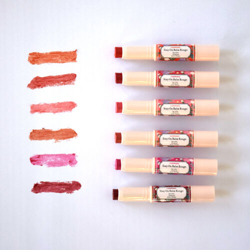 キャンメイク「ステイオンバームルージュ 02スマイリーガーベラ」|リップメイク|