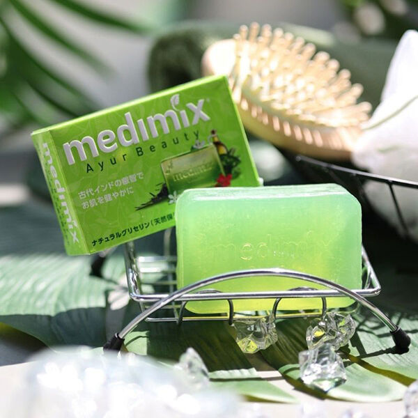  「メディミックス アロマソープフレッシュグリーン 本体/やさしいハーブの香り (20個)」|ボディクレンジング|